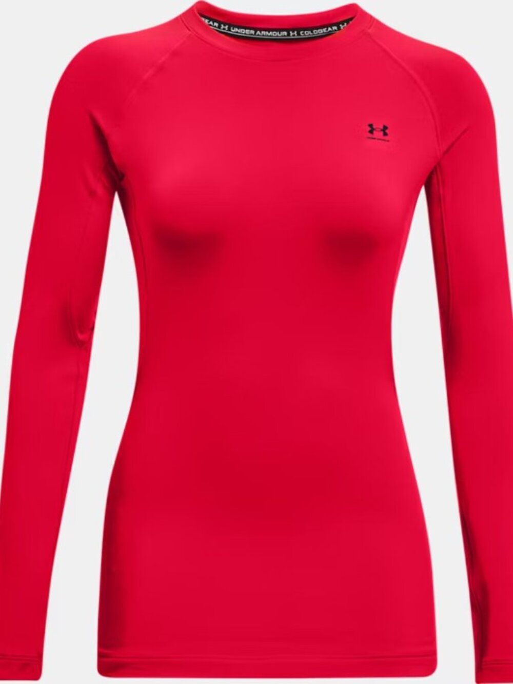 NEW NWT Under Armour Coldgear Fitted Red Long Sleeve Shirt softball